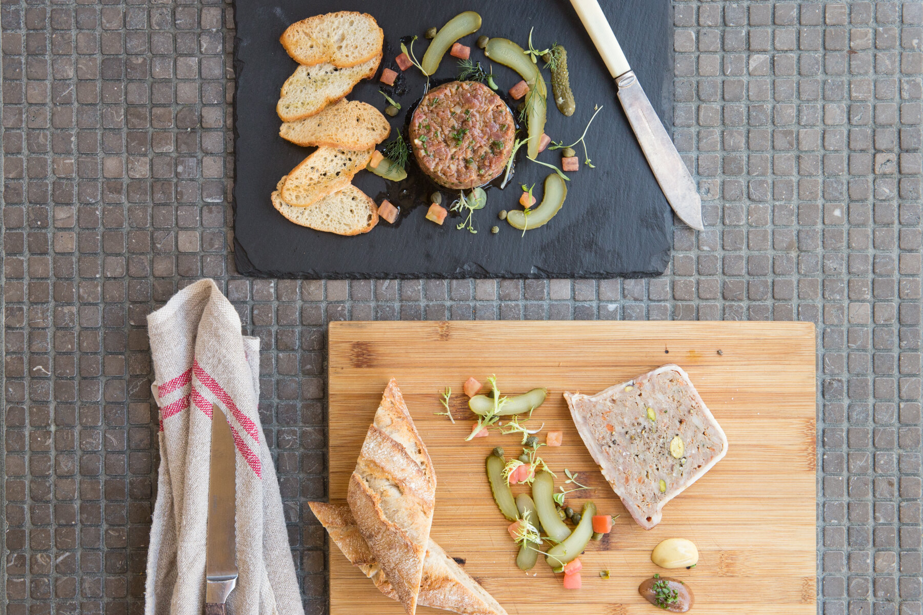 Culinary preparation in kitchen